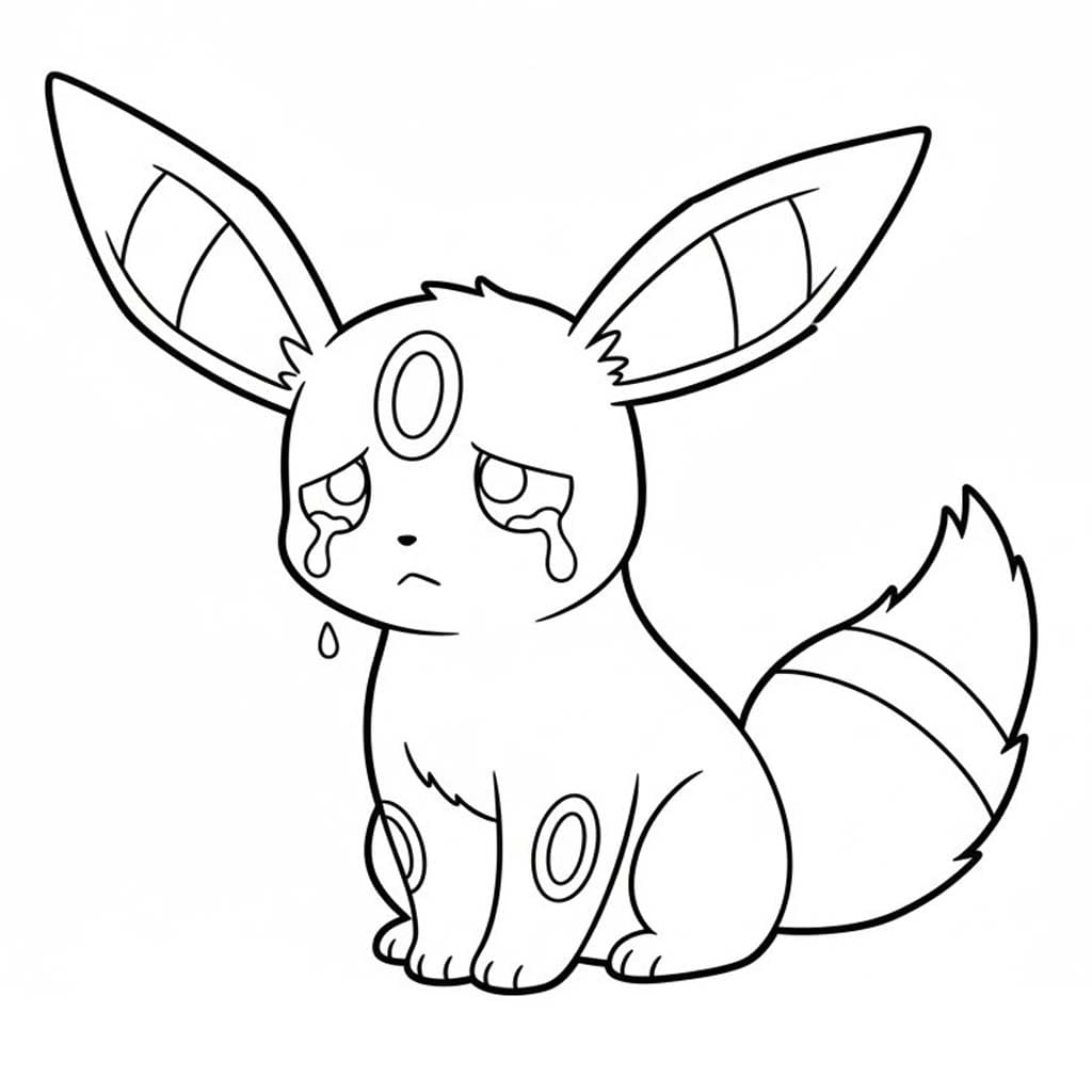 Çizmek Umbreon Ücretsiz Yazdırılabilir Boyama Sayfası