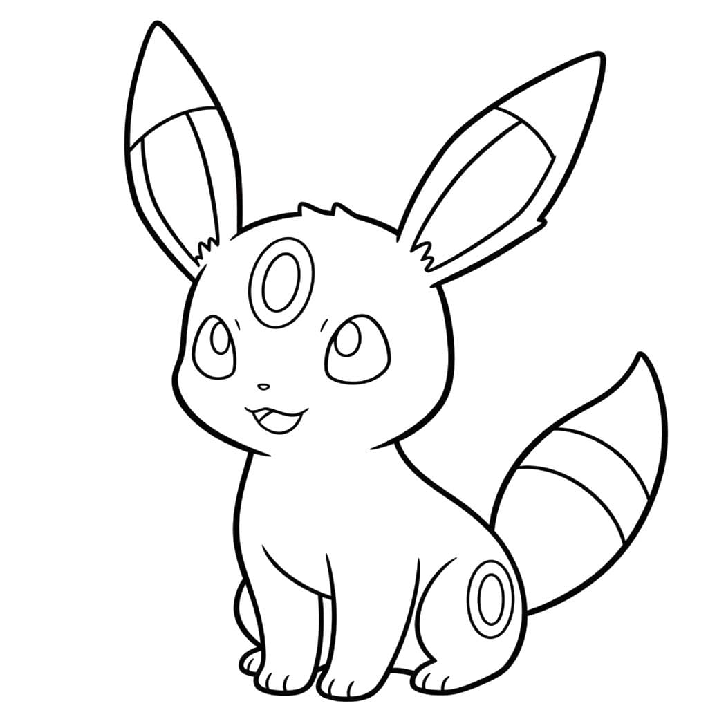 Çizmek Umbreon Ücretsiz Boyama Sayfası