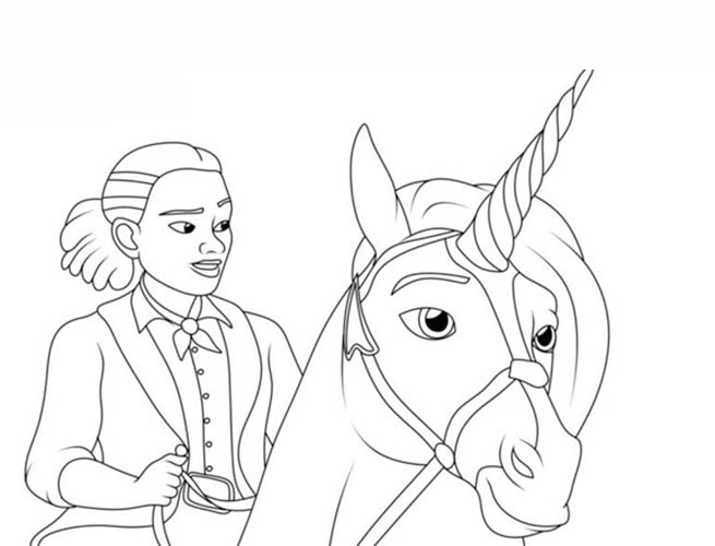 Çizmek Unicorn Akademisi 3 Boyama Sayfası