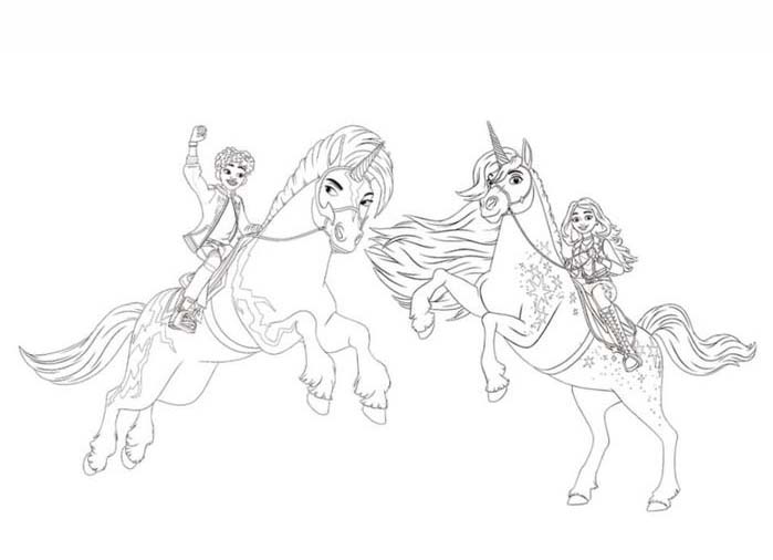 Çizmek Unicorn Akademisi 7 Boyama Sayfası