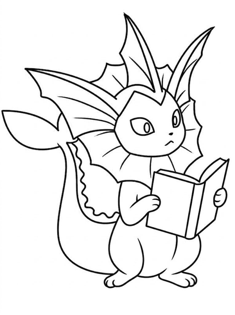 Çizmek Vaporeon ücretsiz Boyama Sayfası