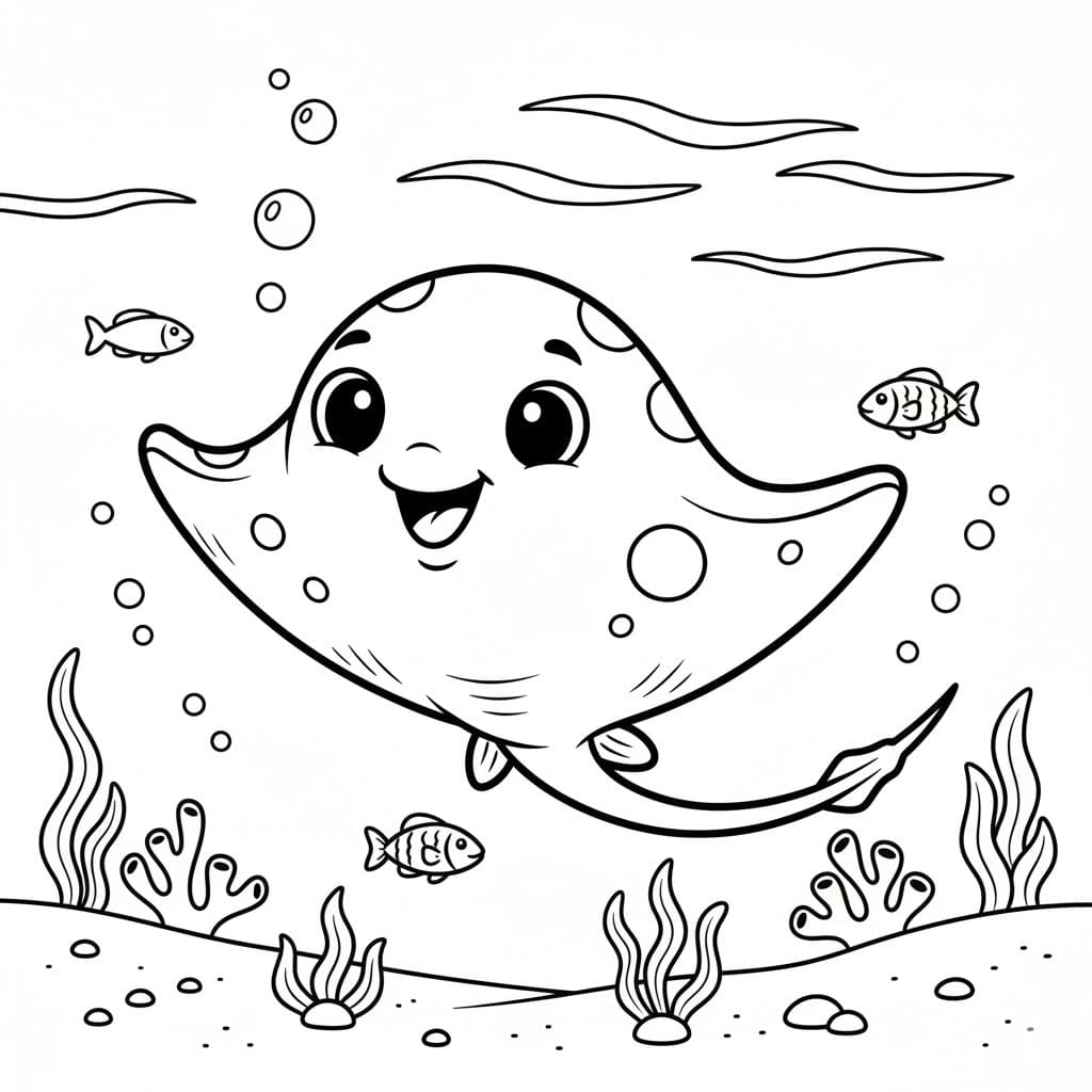 Çizmek Vatoz Ücretsiz Boyama Sayfası