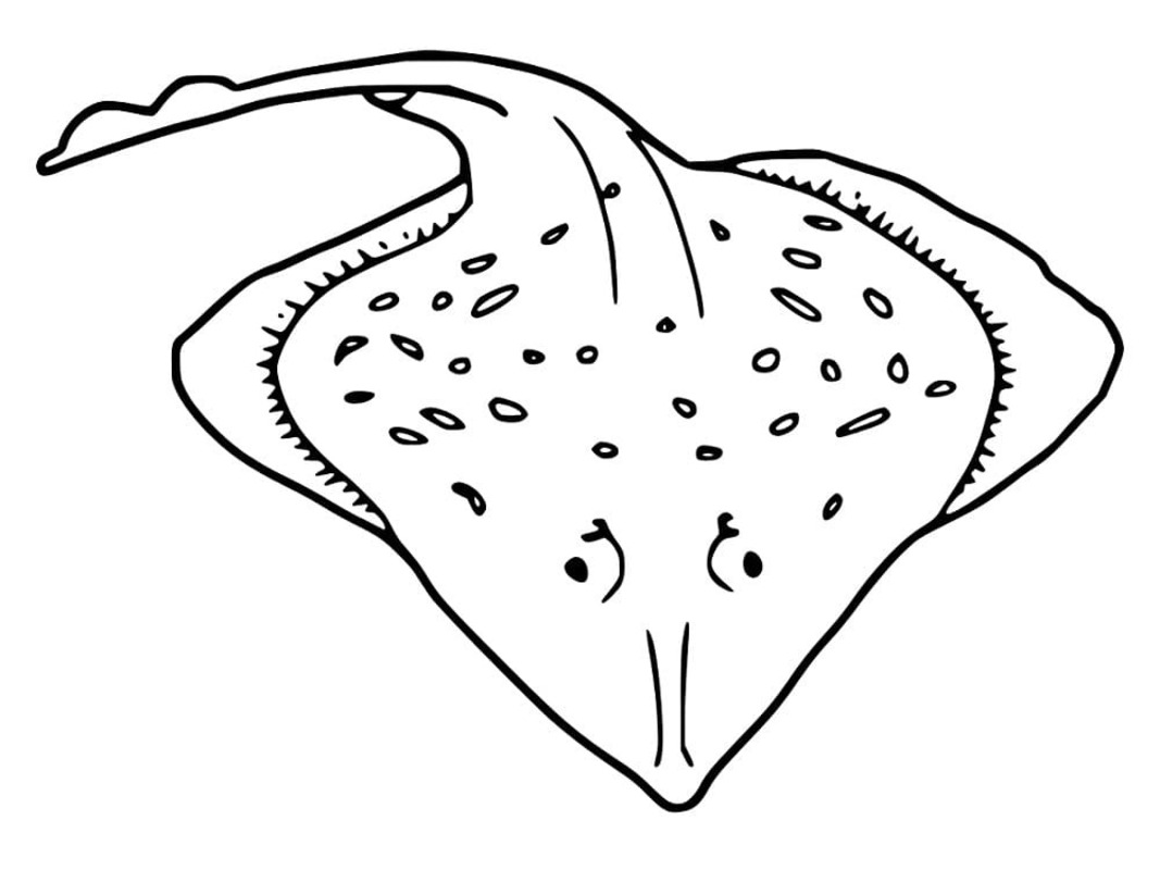 Çizmek Vatoz çocuklar için basit Boyama Sayfası