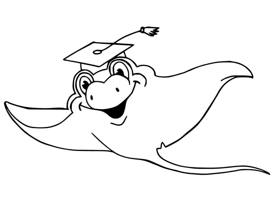 Çizmek Vatoz çocuklar için kolay Boyama Sayfası