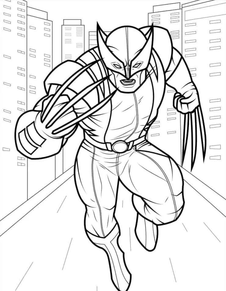 Çizmek Wolverine Ücretsiz yazdırılabilir