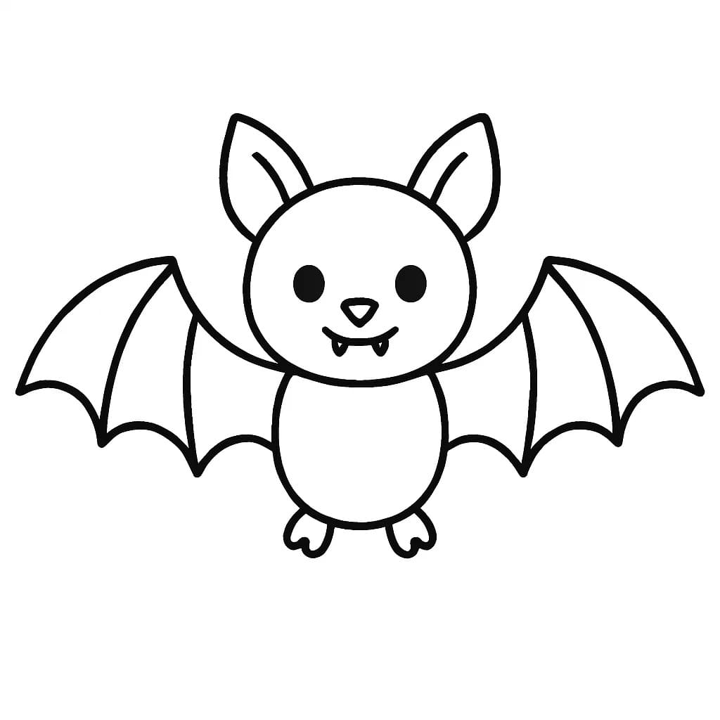 Çizmek Yarasa 2 Boyama Sayfası