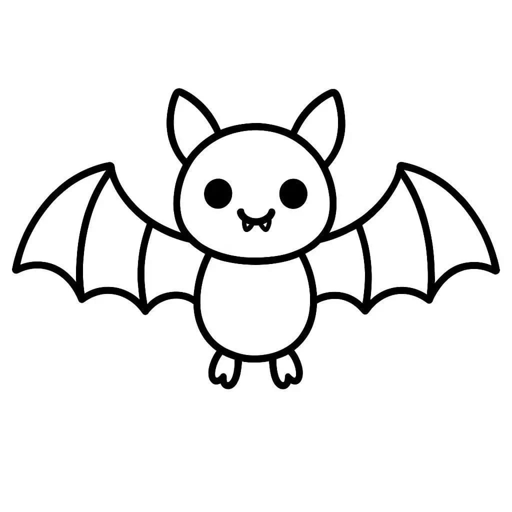 Çizmek Yarasa çocuklar için ücretsiz Boyama Sayfası