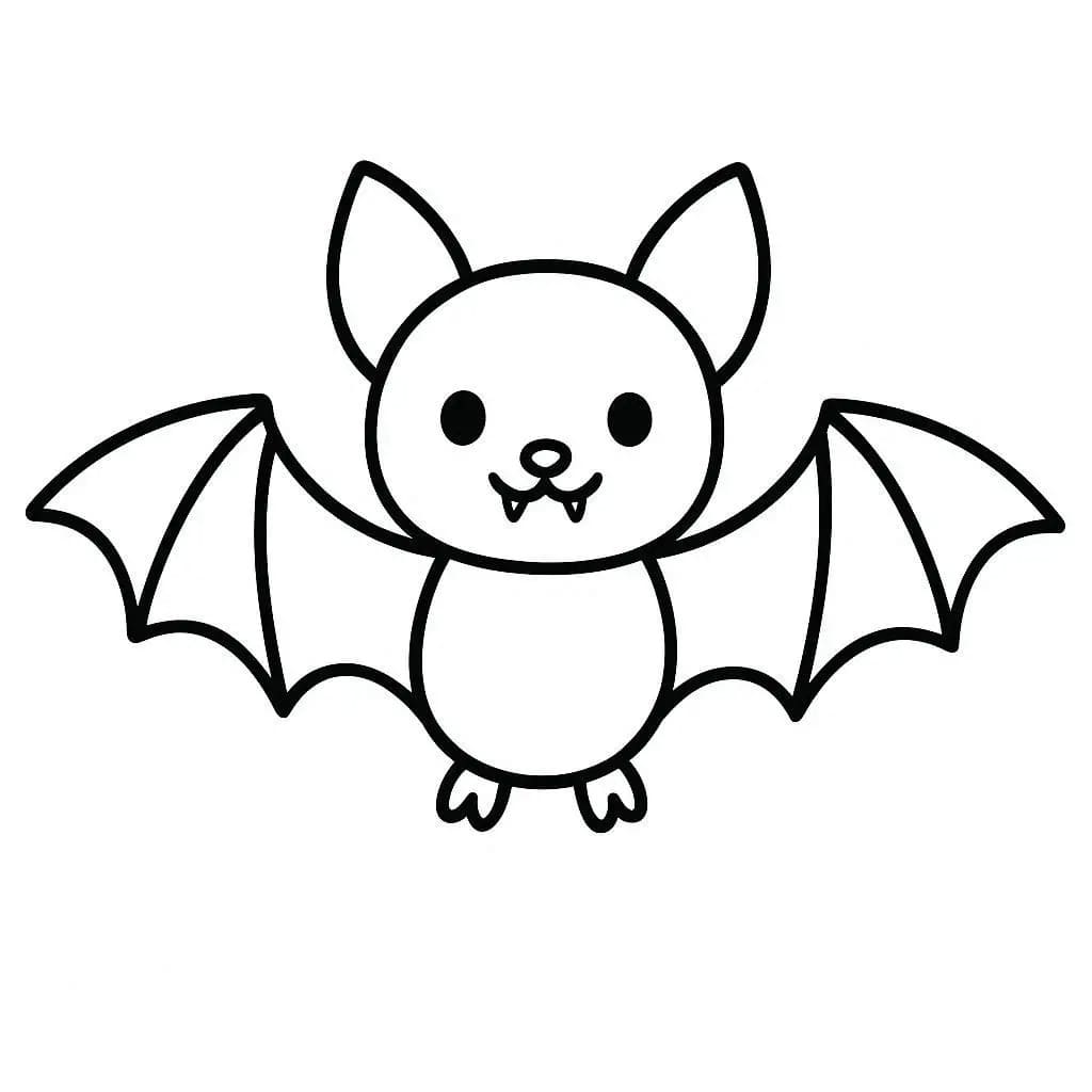 Çizmek Yarasa çocuklar için Boyama Sayfası