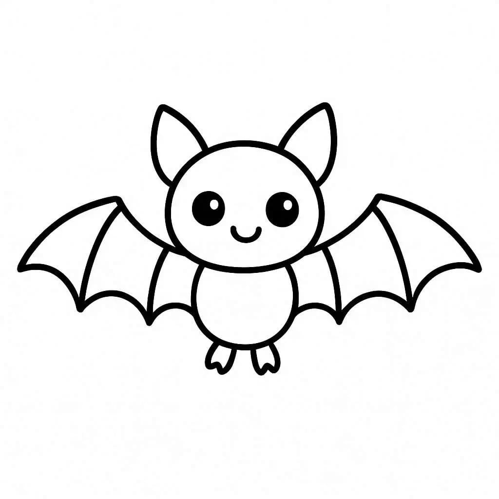 Çizmek Yarasa temel Boyama Sayfası