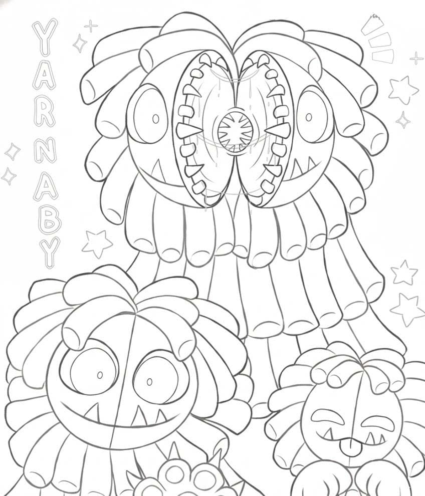 Çizmek Yarnaby Yazdırılabilir Boyama Sayfası