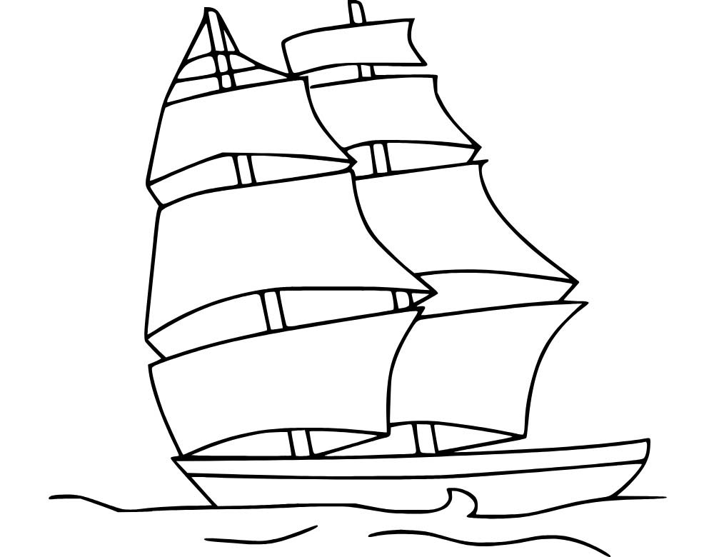 Çizmek Yelkenli Ücretsiz yazdırılabilir Boyama Sayfası