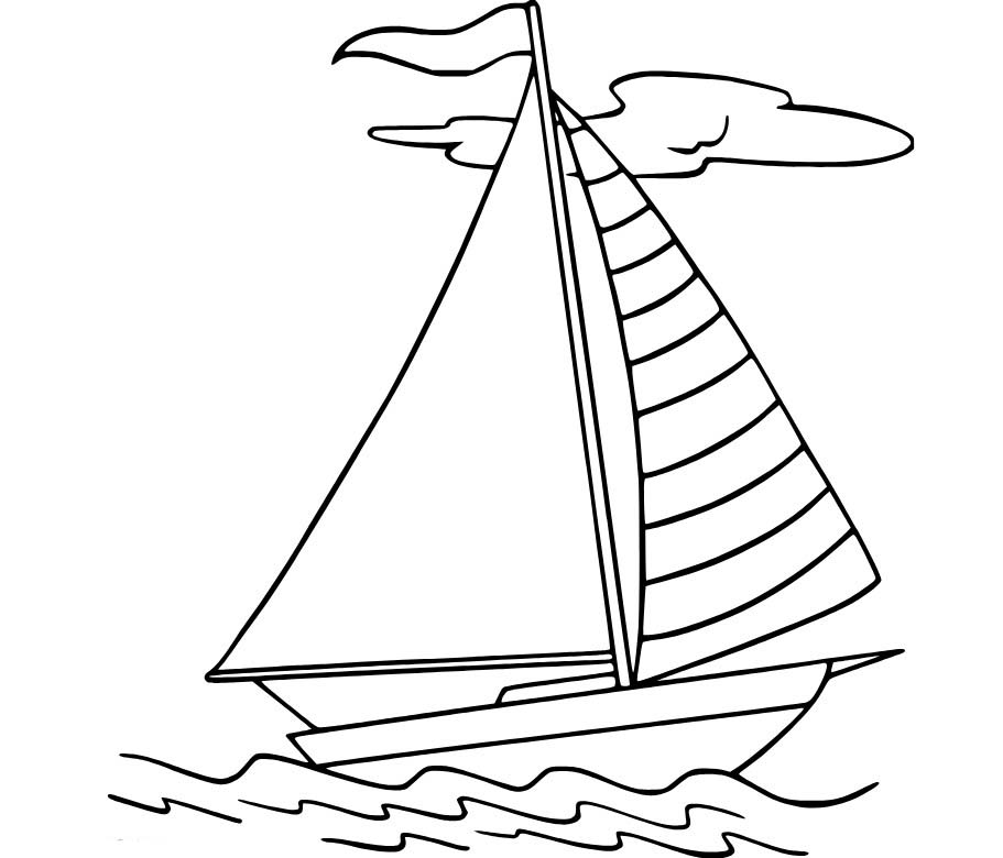 Çizmek Yelkenli yazdırılabilir Boyama Sayfası
