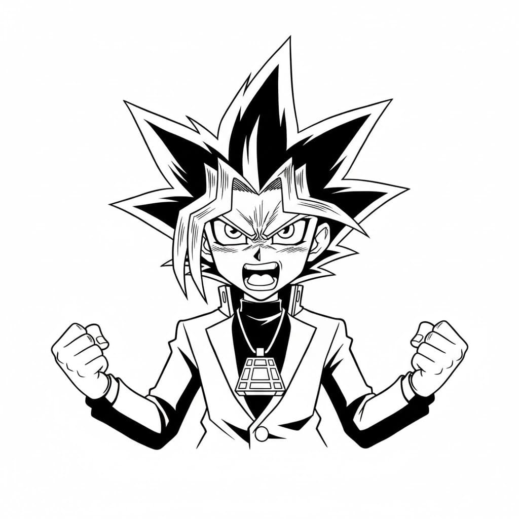 Çizmek Yu-Gi-Oh 4 Boyama Sayfası