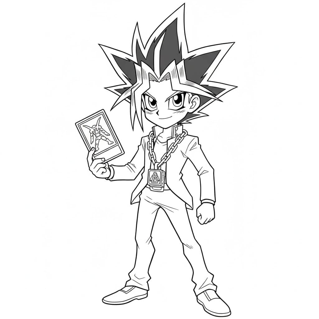 Çizmek Yu-Gi-Oh 7 Boyama Sayfası