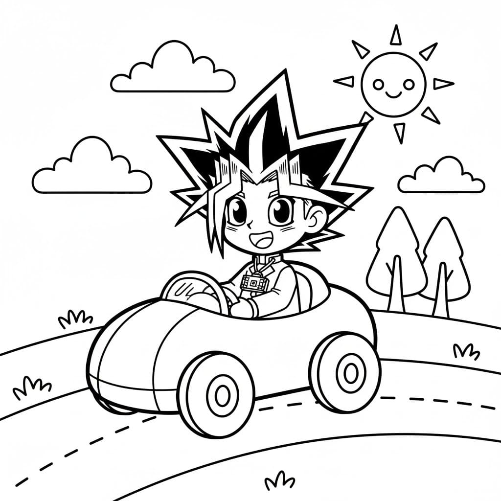 Çizmek Yu-Gi-Oh 8 Boyama Sayfası