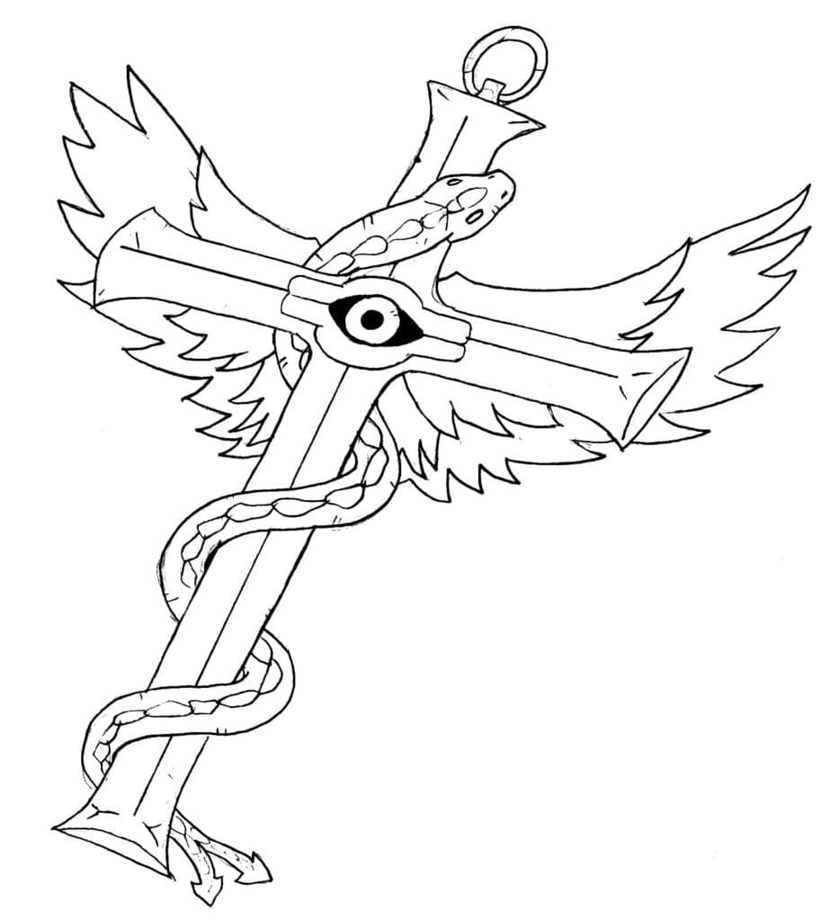 Çizmek Yu-Gi-Oh Ücretsiz Boyama Sayfası