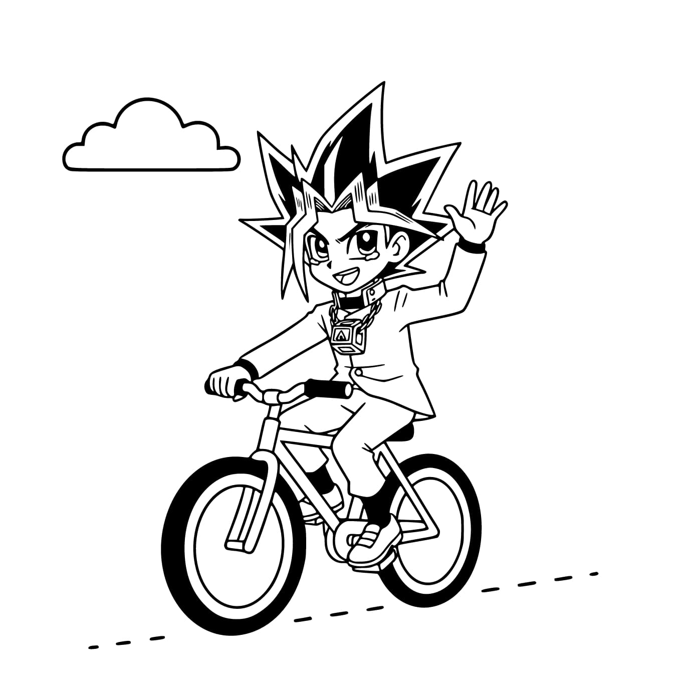 Çizmek Yu-Gi-Oh çocuklar için kolay Boyama Sayfası