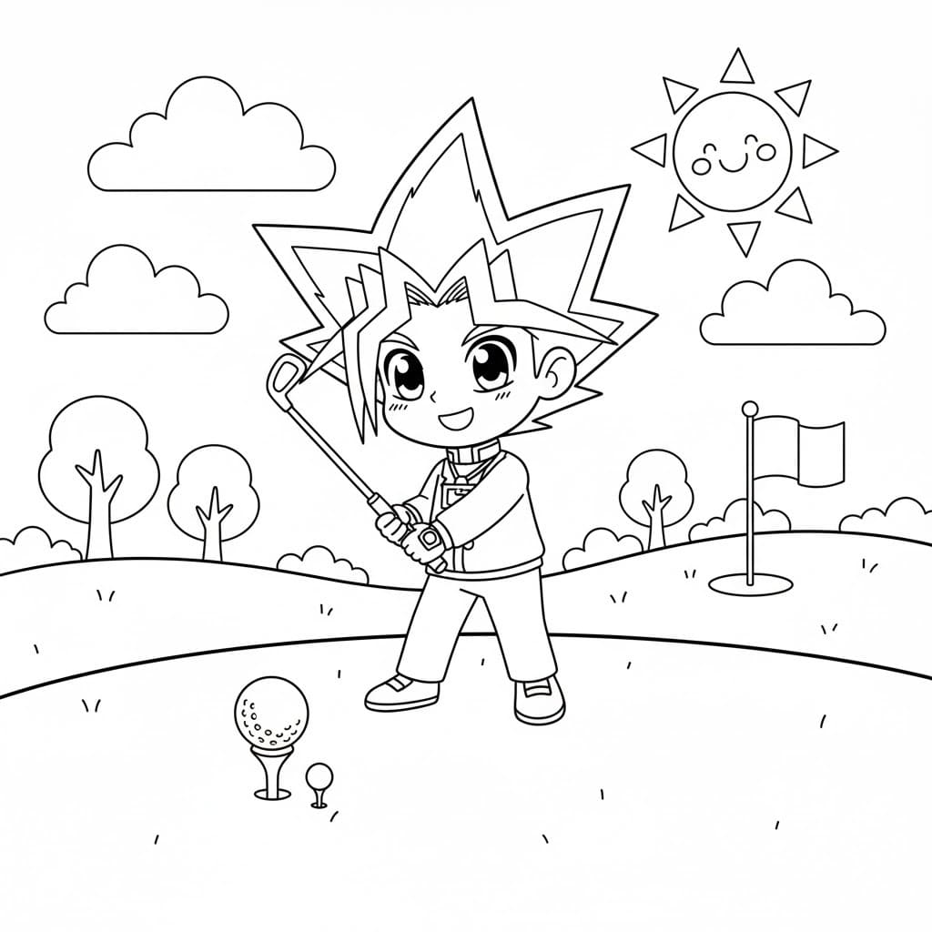 Çizmek Yu-Gi-Oh çocuklar için Boyama Sayfası