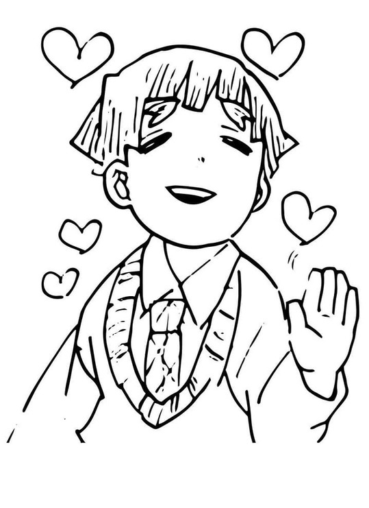 Çizmek Zenitsu Agatsuma Ücretsiz Yazdırılabilir Boyama Sayfası