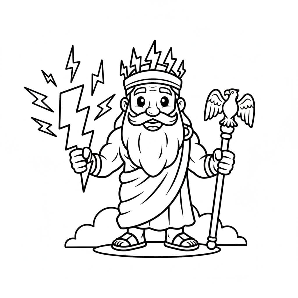 Çizmek Zeus 2 Boyama Sayfası