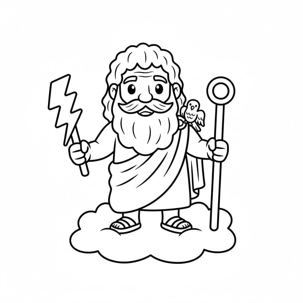 Çizmek Zeus 6 Boyama Sayfası