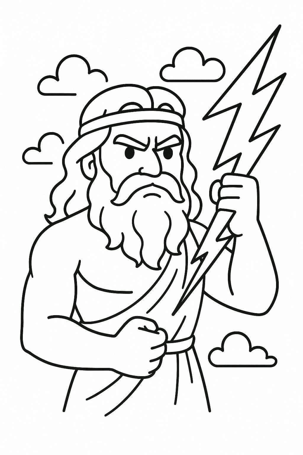 Çizmek Zeus 7 Boyama Sayfası