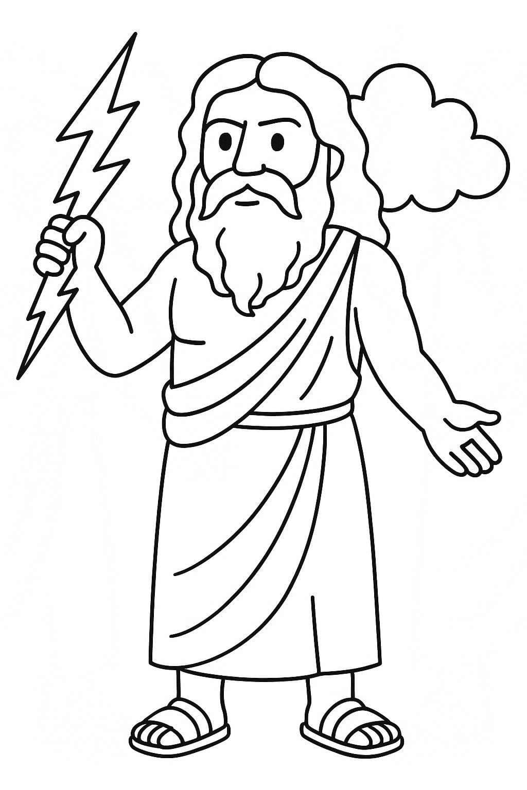 Çizmek Zeus 8 Boyama Sayfası