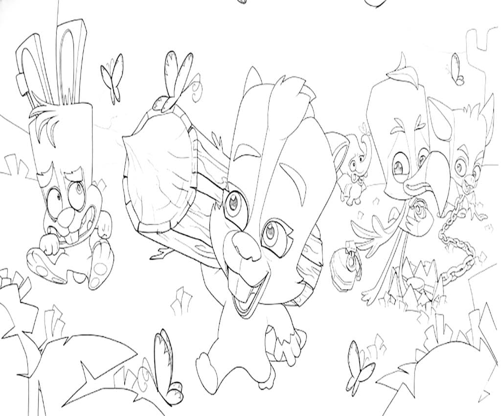 Çizmek Zooba Ücretsiz Boyama Sayfası