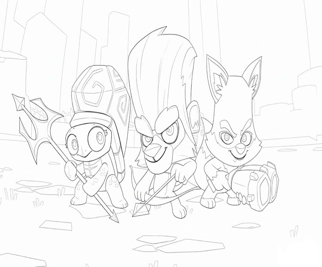 Çizmek Zooba Boyama Sayfası