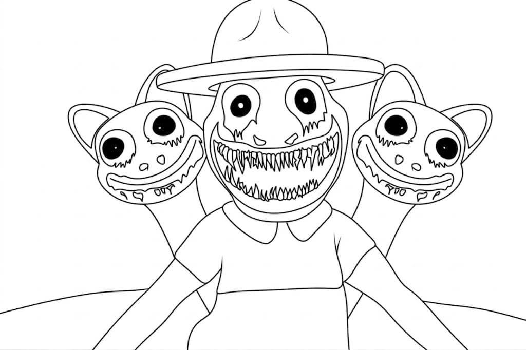 Çizmek Zoonomaly Boyama Sayfası