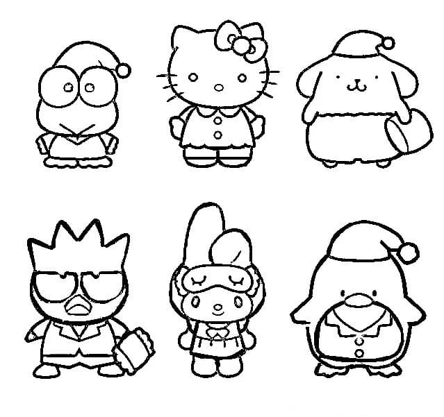Çizmek karakter Sanrio Boyama Sayfası
