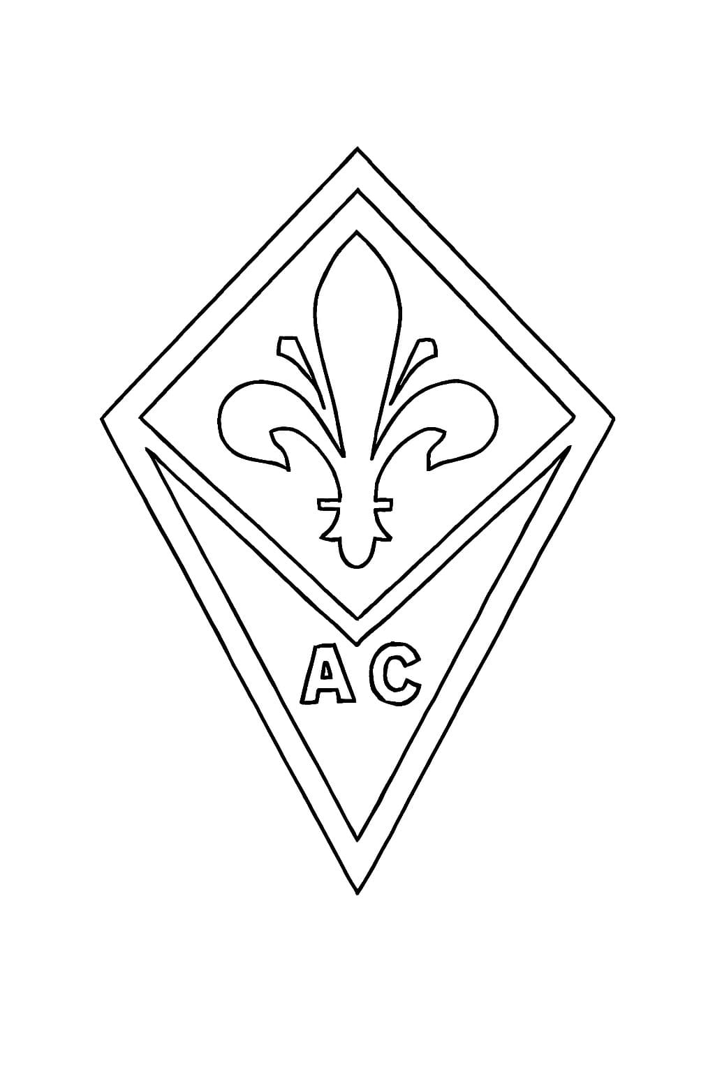 Çizmek kulüp logosu Fiorentina Boyama Sayfası
