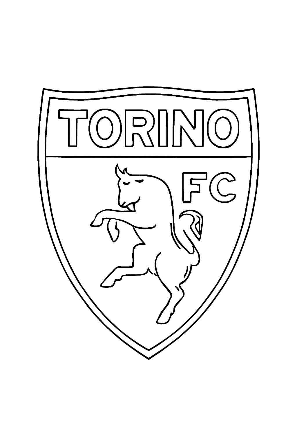Çizmek kulüp logosu Torino Boyama Sayfası