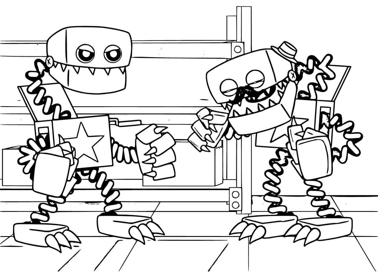 Çocuklar İçin Boxy Boo'yu Çiz Boyama Sayfası