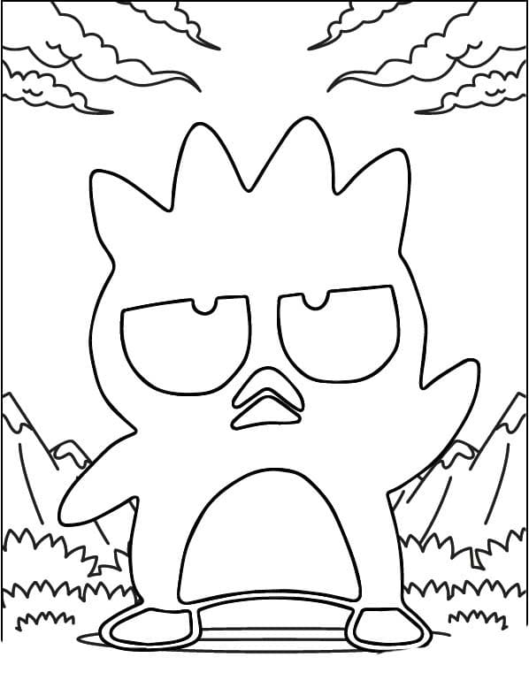 Çocuklar için Badtz-Maru Boyama Sayfası