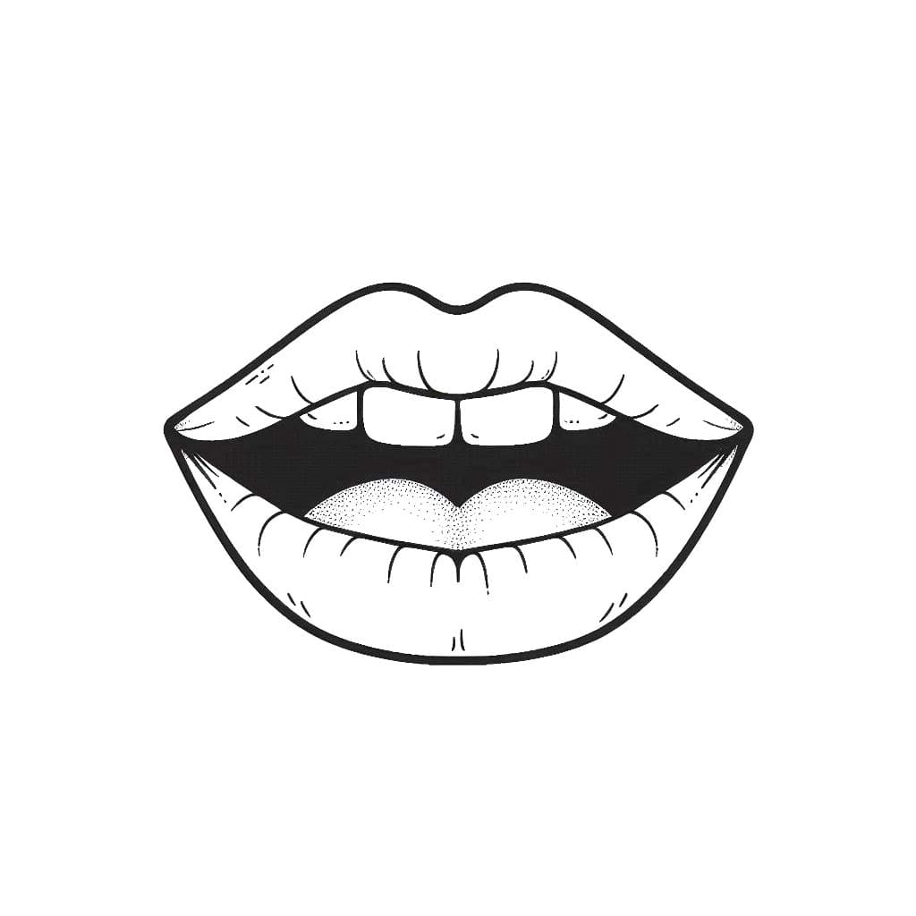 Çocuklar için ücretsiz Ağız Boyama Sayfası