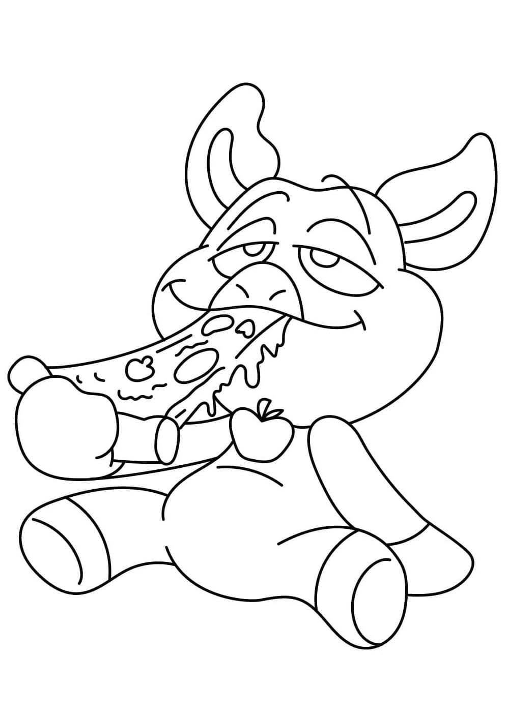 Çocuklarda PickyPiggy Boyama Sayfası