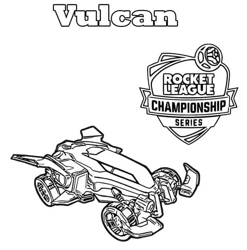 Çocuklarda Rocket League temel çizimi Boyama Sayfası