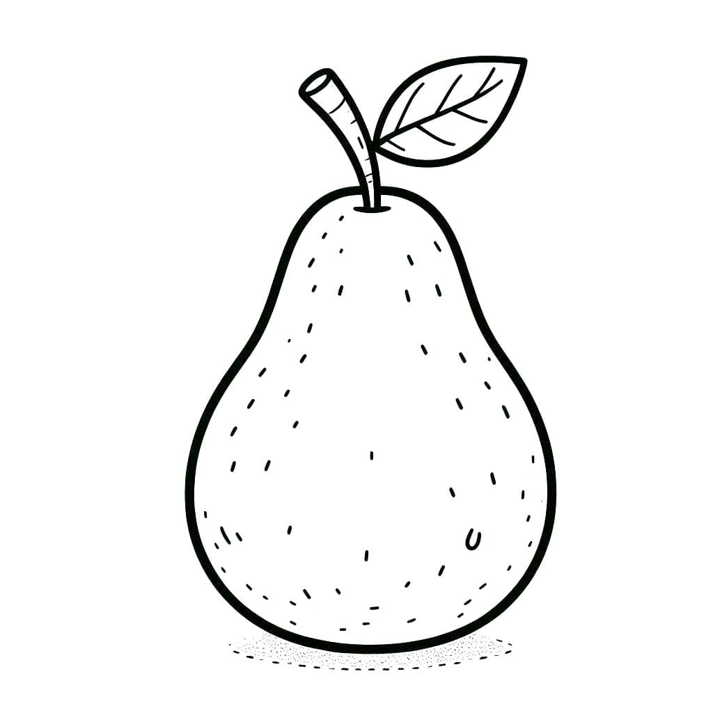 Çocuklarda armut ücretsiz Boyama Sayfası