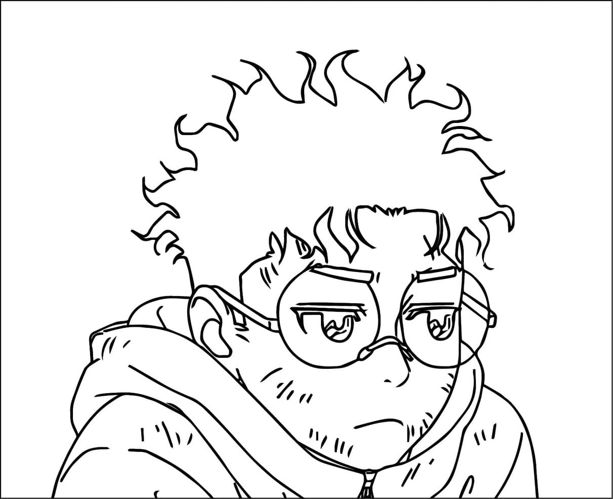 Dandadan'da Orakun'u çiz Boyama Sayfası