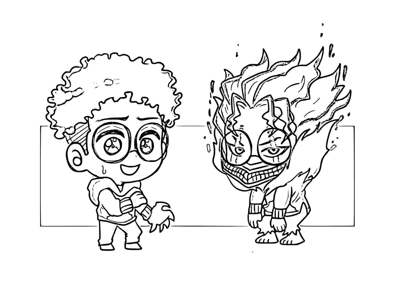 Dandadan'ı ücretsiz çiz Boyama Sayfası