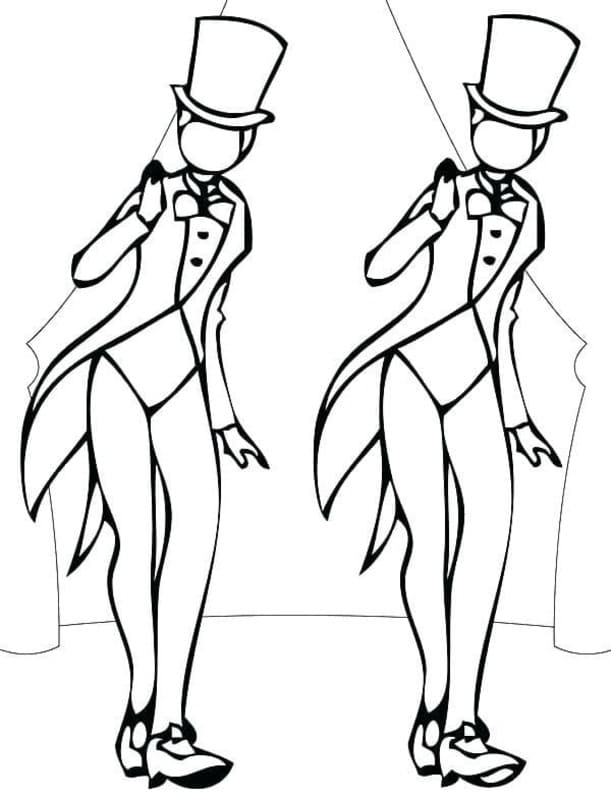 Dans Ücretsiz Yazdırılabilir Boyama Sayfası