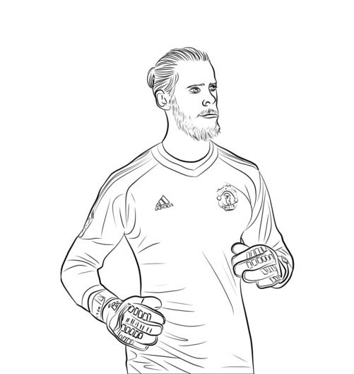 David De Gea Kaleci Boyama Sayfası