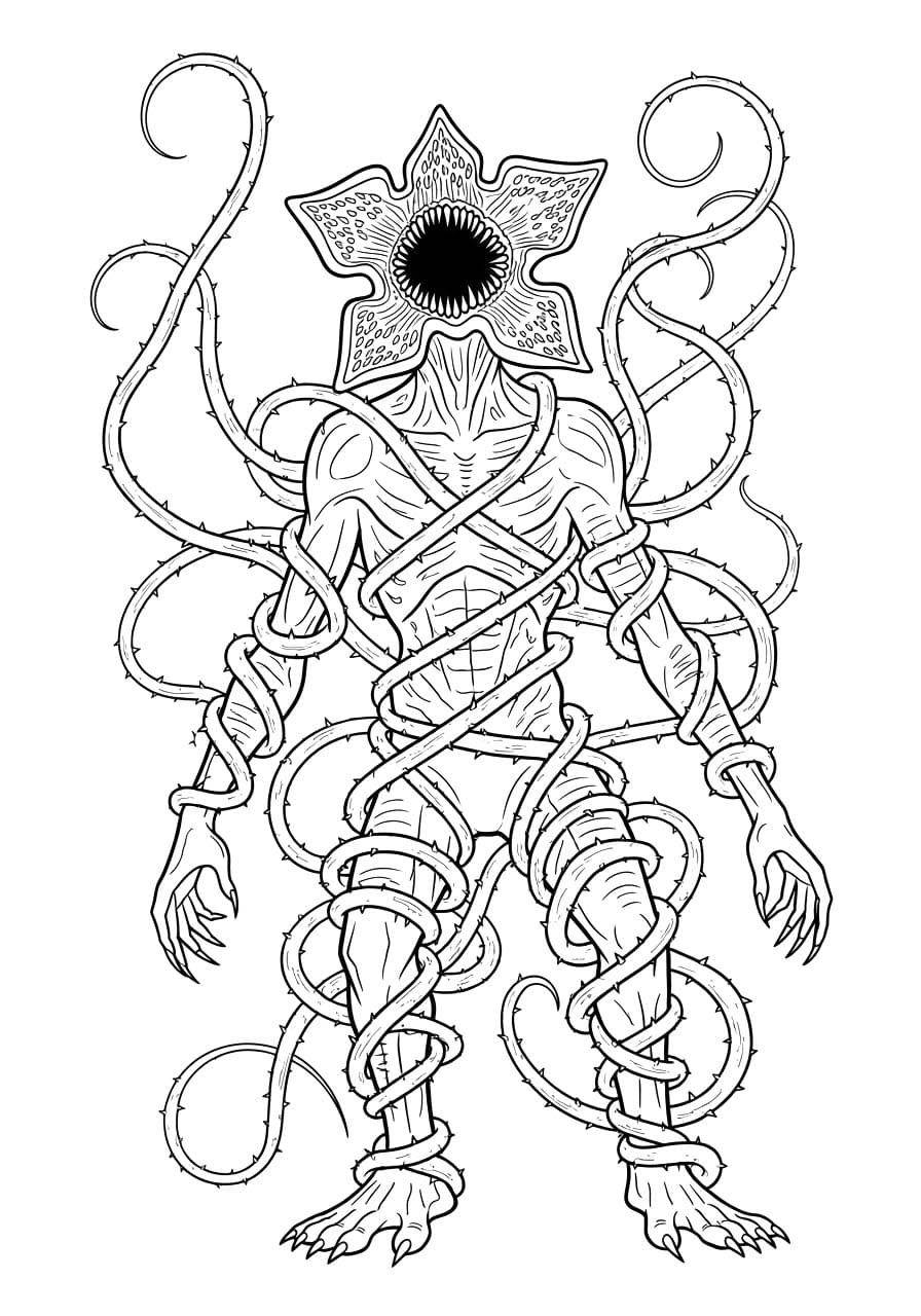 Demogorgon Görüntü Boyama Sayfası