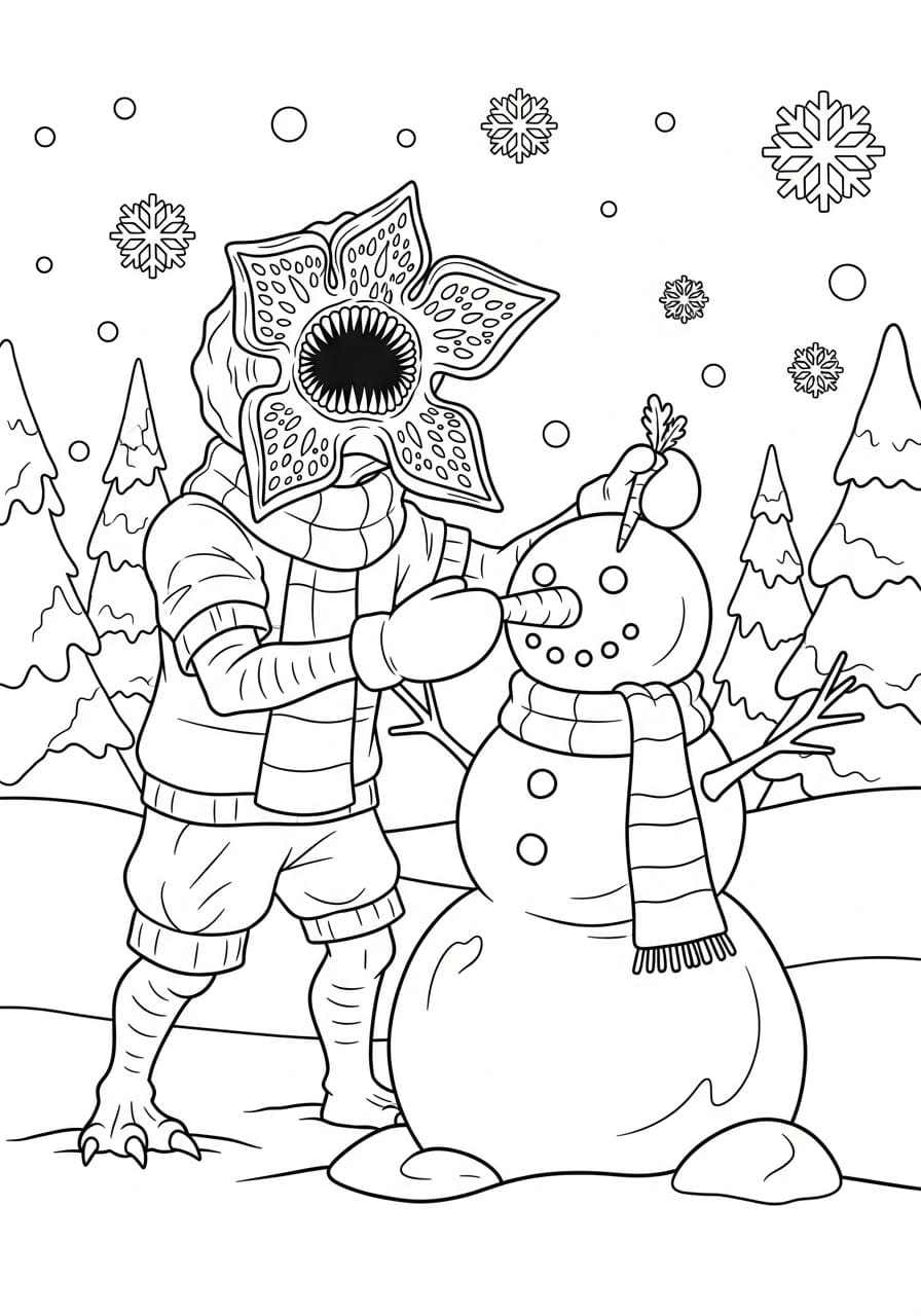 Demogorgon resim Boyama Sayfası