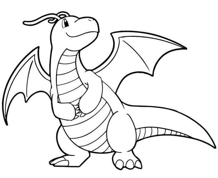 Dragonite Temel Boyama Sayfası