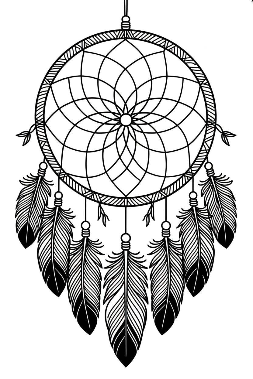 Düş Kapanı basit Boyama Sayfası