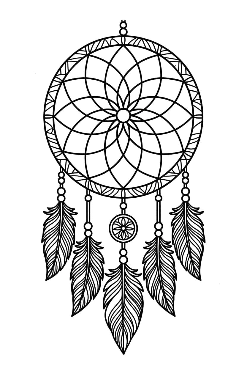 Düş Kapanı resim Boyama Sayfası