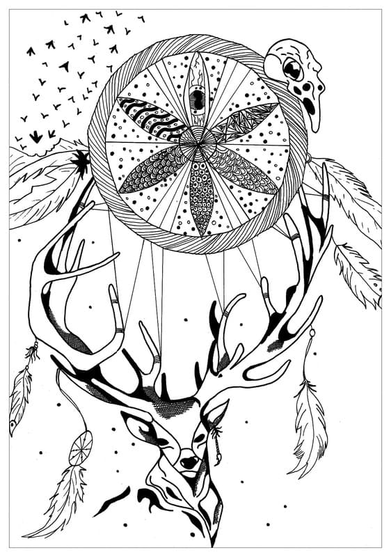 Düş Kapanı yazdırılabilir Çiz Boyama Sayfası