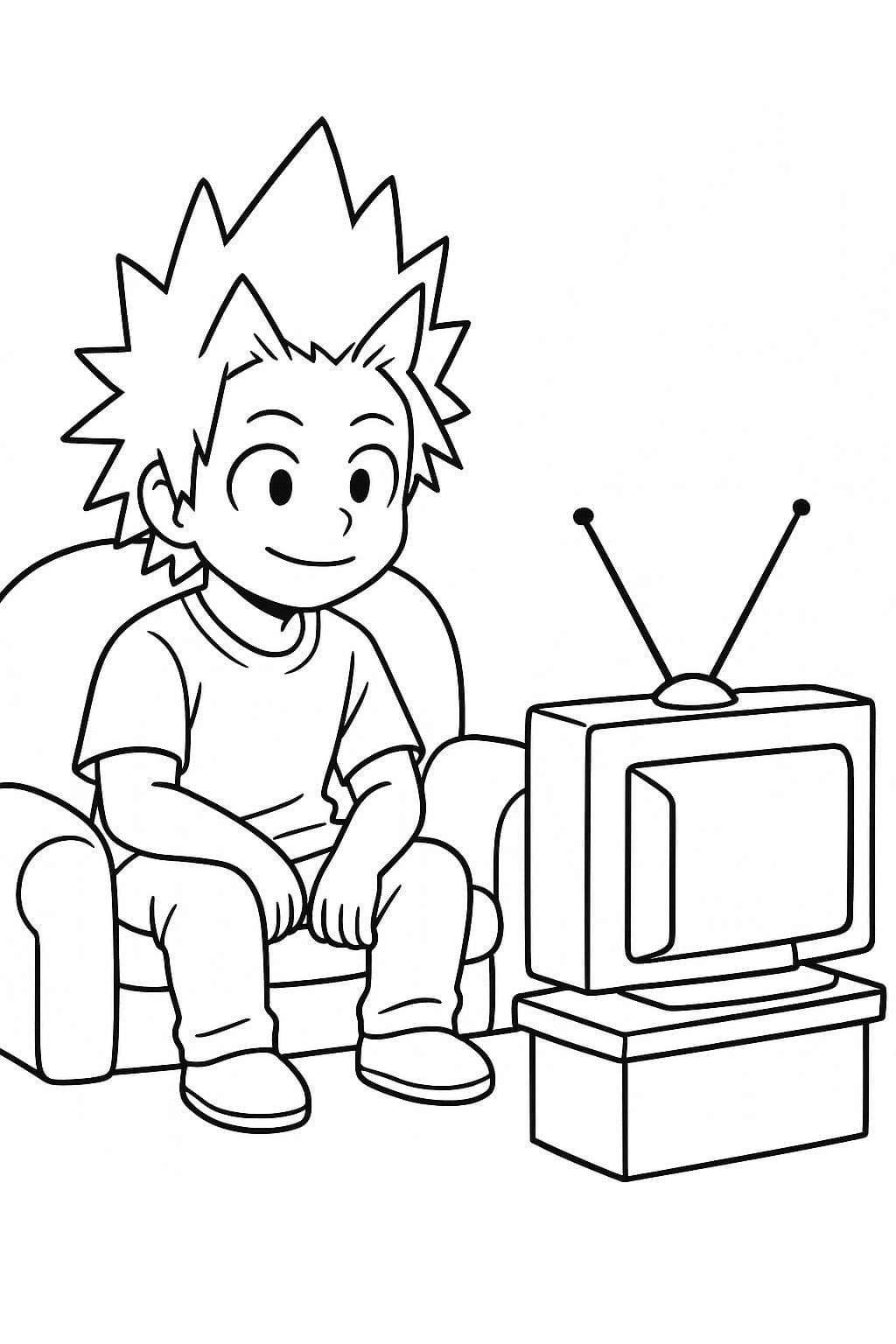 Eijiro Kirishima Ücretsiz Yazdırılabilir Boyama Sayfası